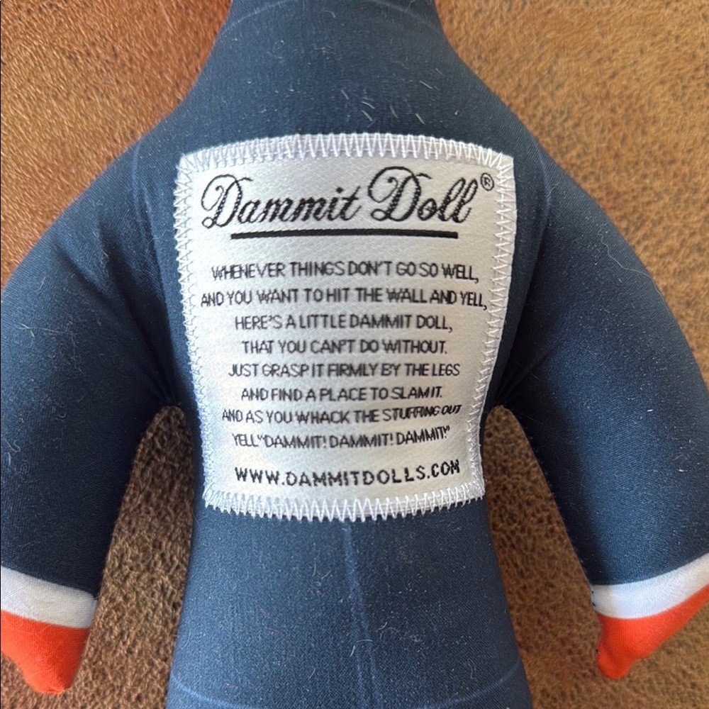 Dammit Doll Trump in suit look alike Orange and Blue Plush - Picture 3 of 7
